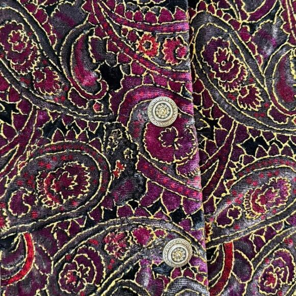 Y2k vest fairy grunge jaclyn smith witchy patchwork sz L - Picture 2 of 4